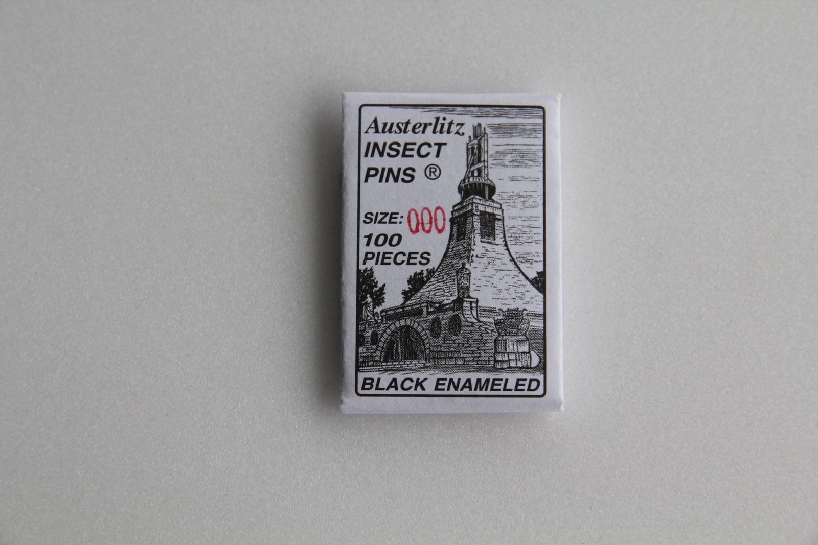 Entomological pins black 000 Atelier Jean Paquet